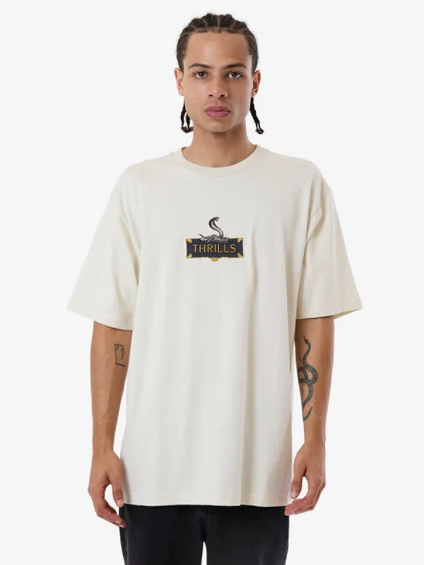 THRILLS Above It All Oversize Fit Tee - LIGHT GREY sold by Sun Diego Boardshops