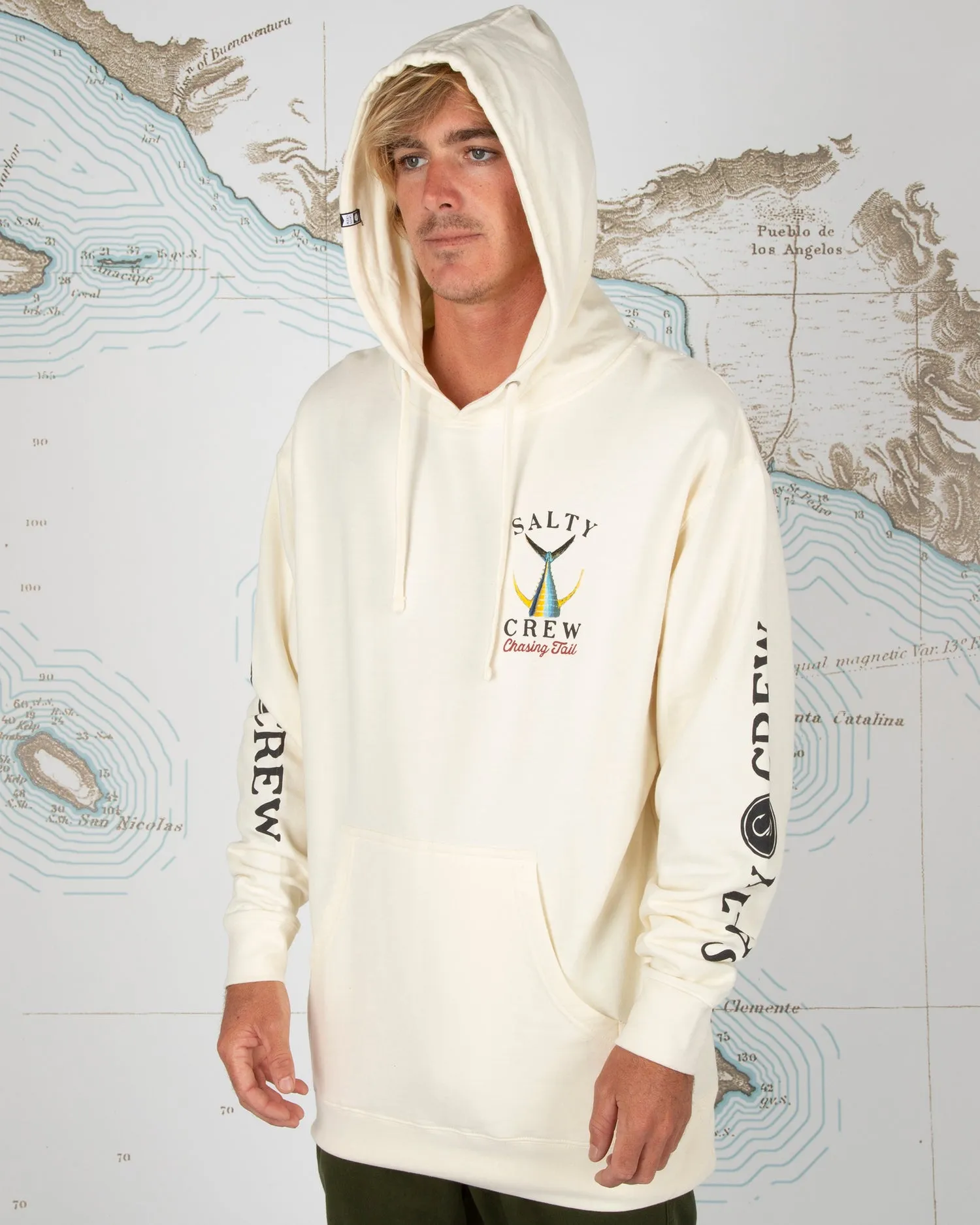 Salty Crew Tailed Ivory Hood Fleece - IVORY sold by Sun Diego Boardshops product image thumbnail 3