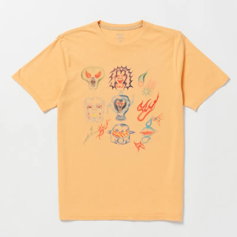 Volcom Featured Artist Sam Ryser Short Sleeve Tee - Flash Orange sold by Sun Diego Boardshops