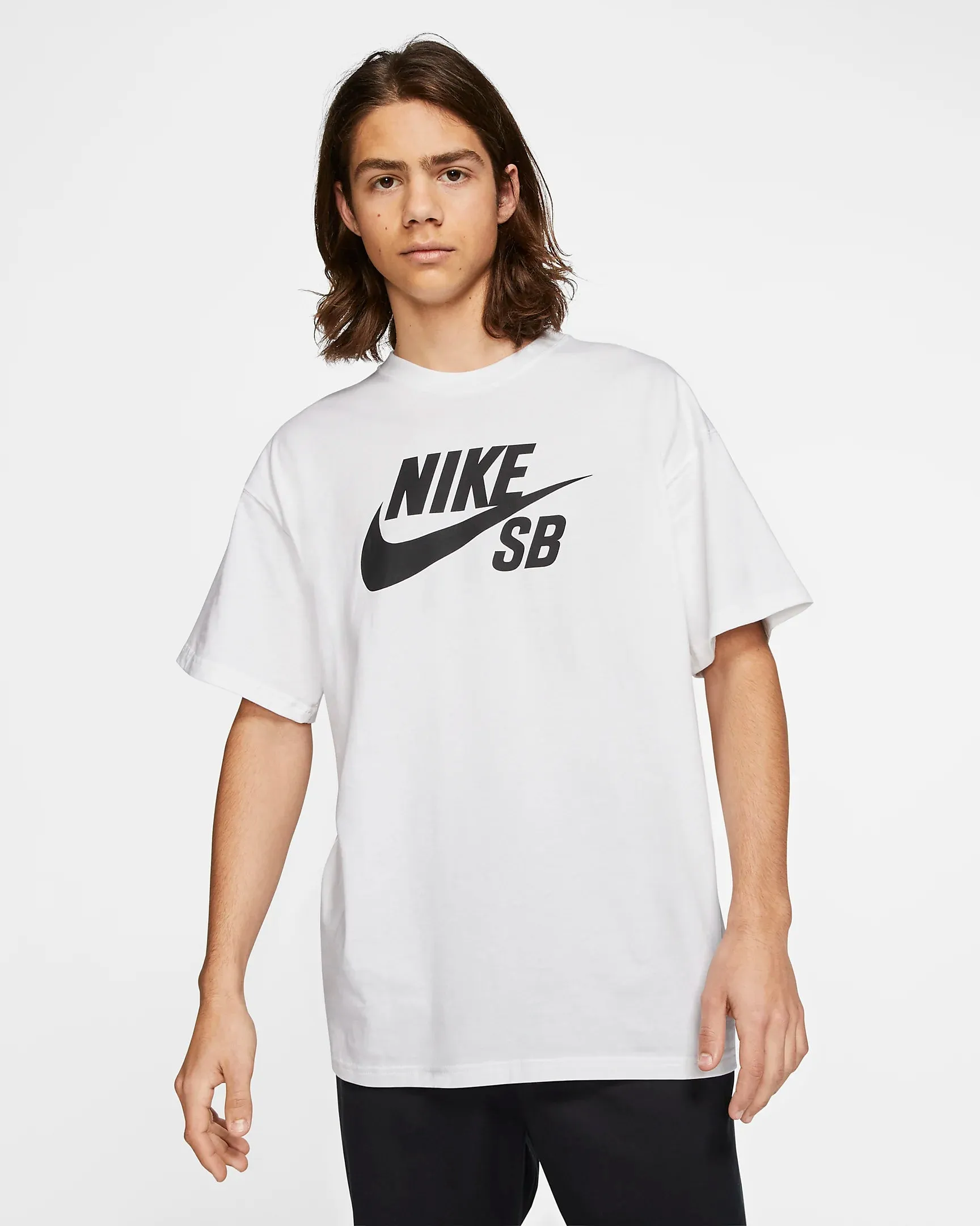 Nike SB Logo Skate T-Shirt - WHITE/ BLACK sold by Sun Diego Boardshops