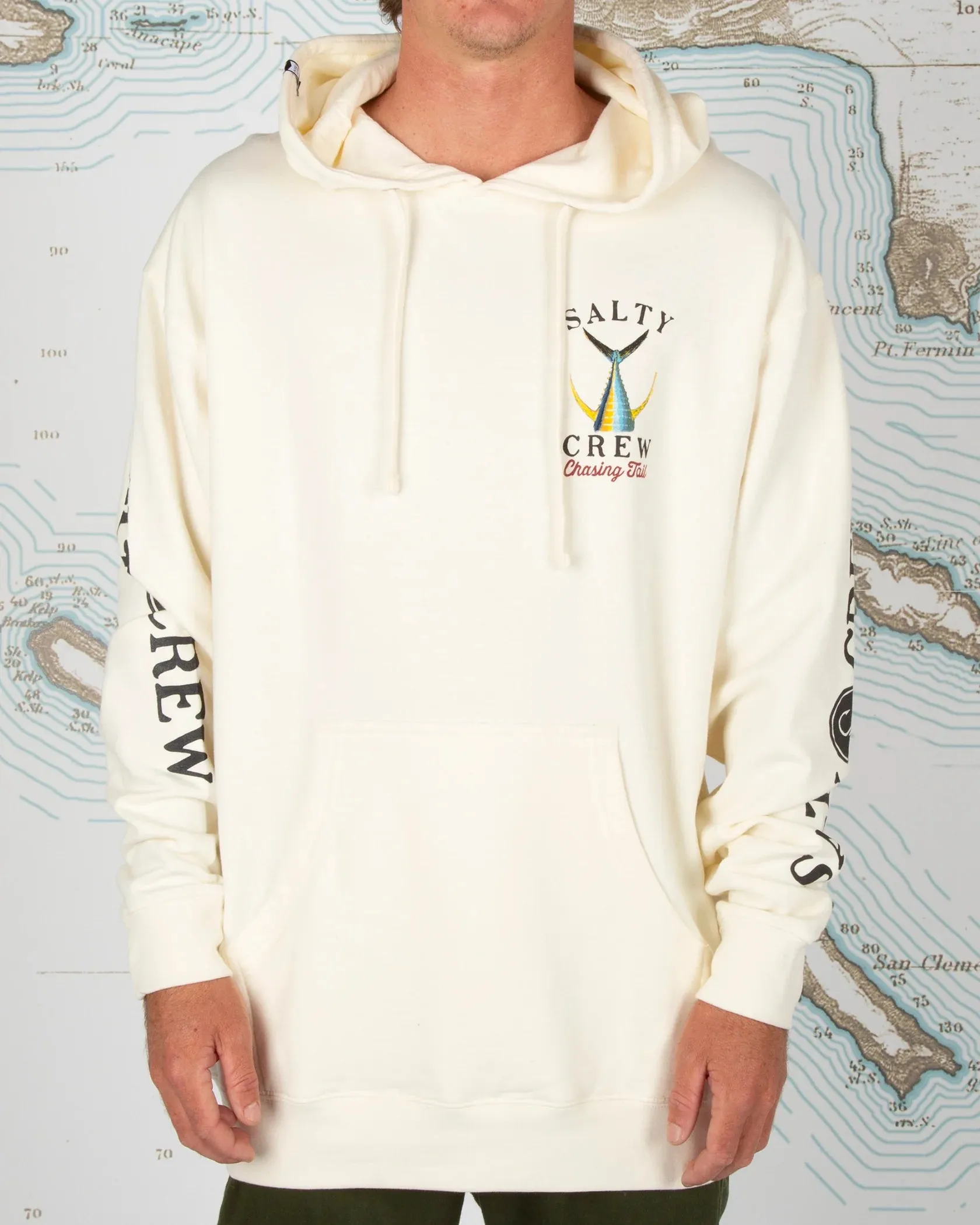 Salty Crew Tailed Ivory Hood Fleece - IVORY sold by Sun Diego Boardshops product image thumbnail 2