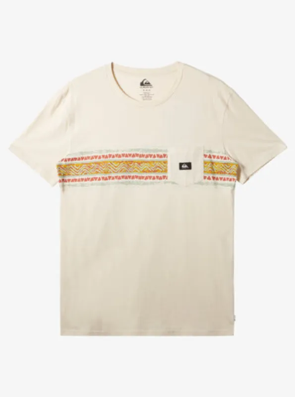 Quiksilver Mesa Stripe Pocket T-Shirt - Birch made by Quiksilver