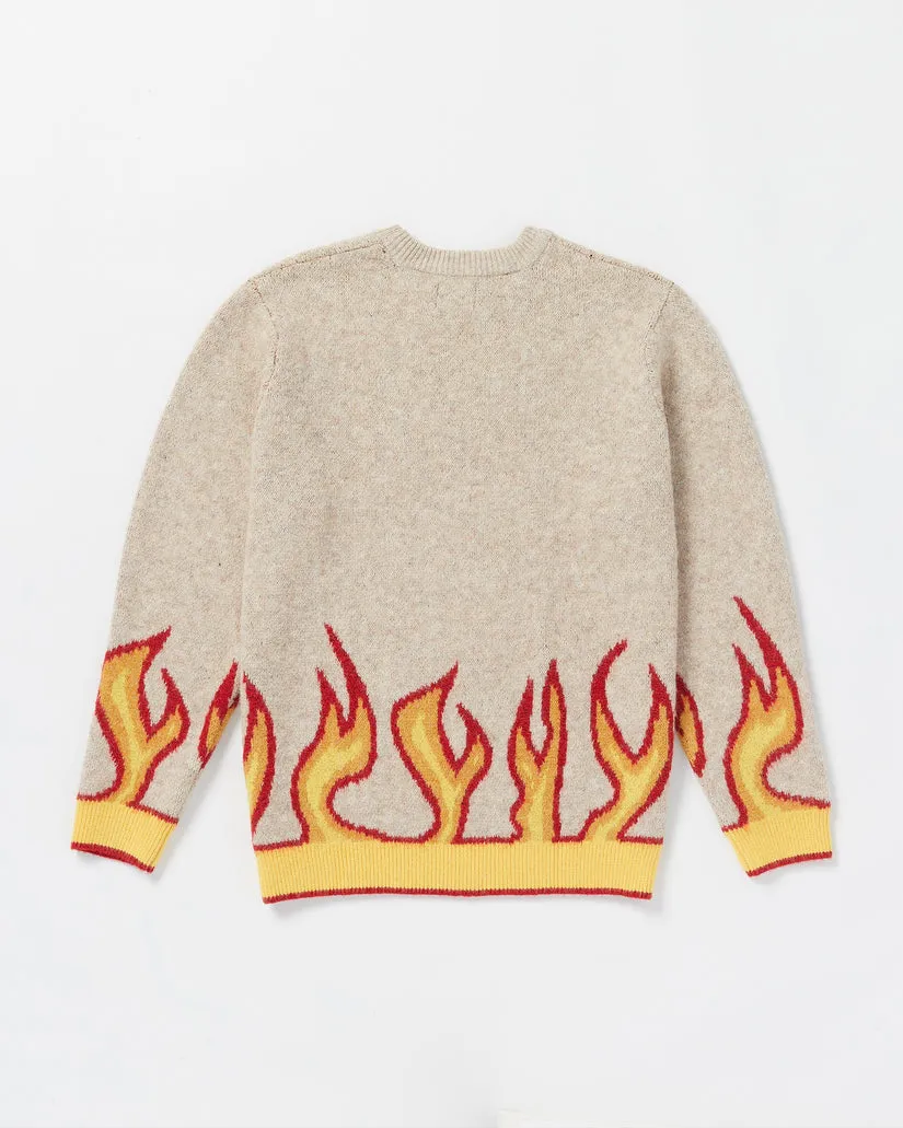 Volcom Fergadelic Sweater - DIRTY WHITE sold by Sun Diego Boardshops product image thumbnail 3