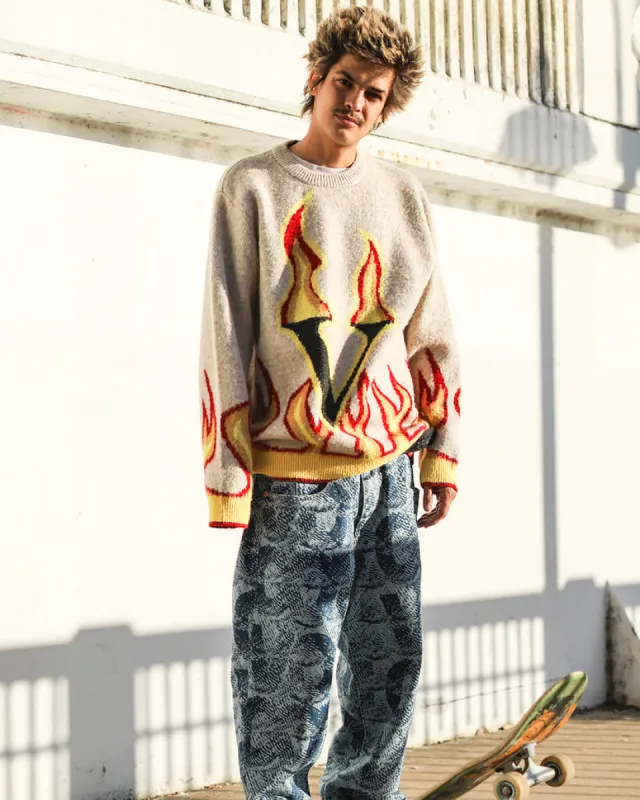 Volcom Fergadelic Sweater - DIRTY WHITE made by Volcom