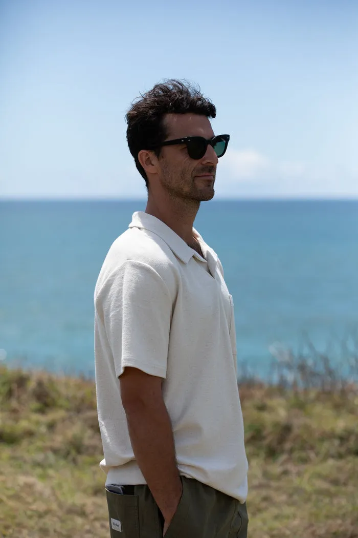 Rhythm Vintage Terry Polo - Natural sold by Sun Diego Boardshops