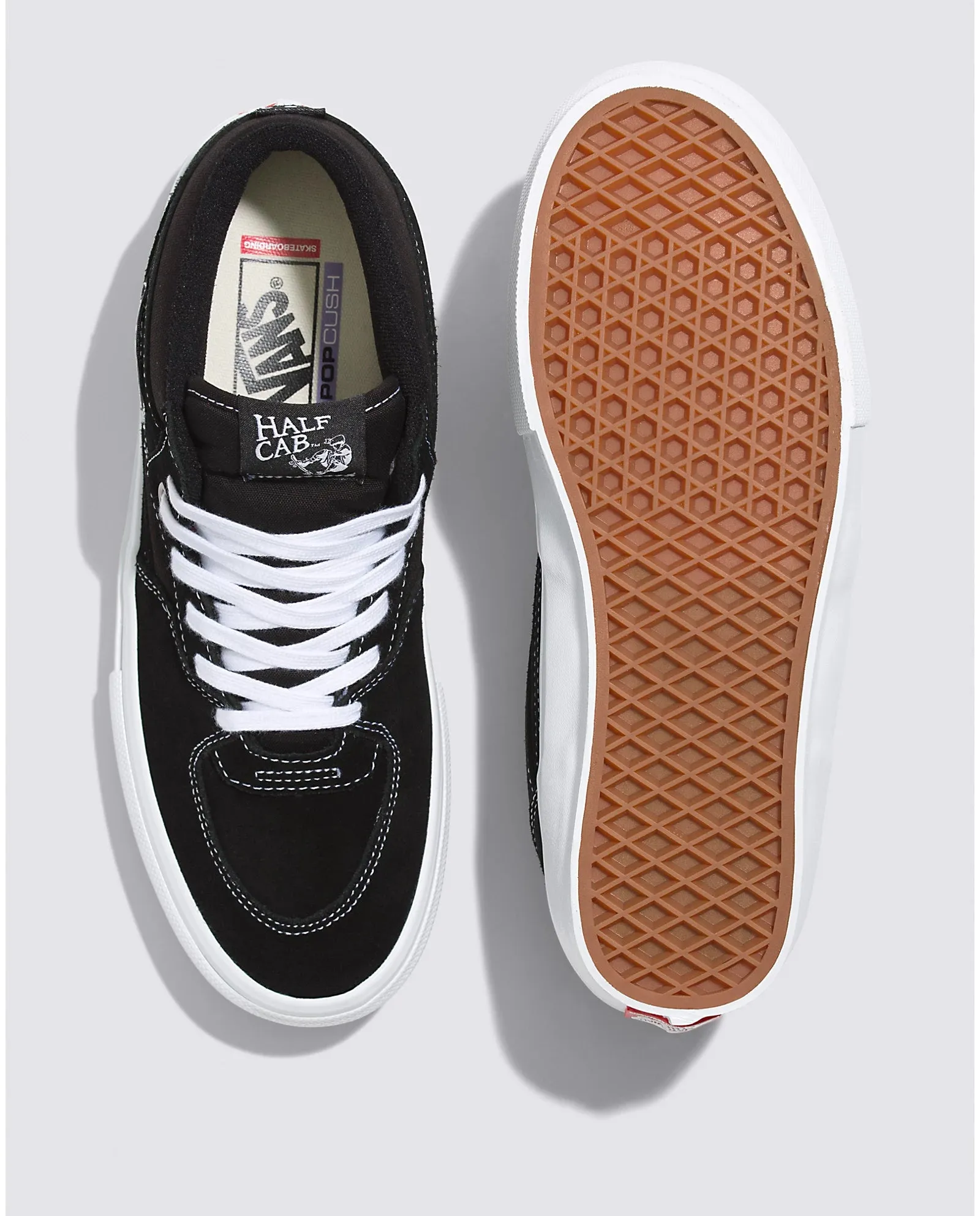 Vans Men's Skate Half Cab Shoe - Black White sold by Sun Diego Boardshops product image thumbnail 3