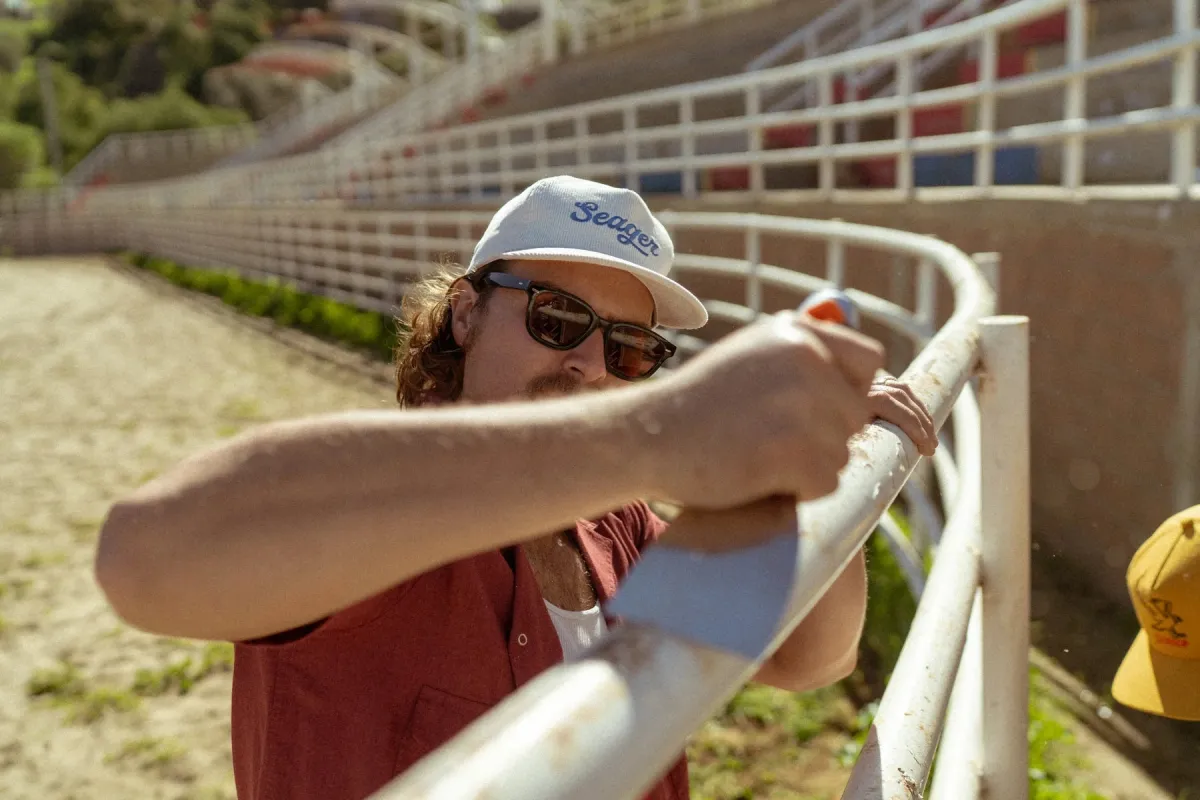 SEAGER BIG CORDUROY SNAPBACK - CREAM sold by Sun Diego Boardshops