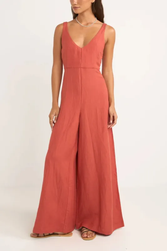 Rhythm Kiki Wide Leg Jumpsuit - NECTAR sold by Sun Diego Boardshops