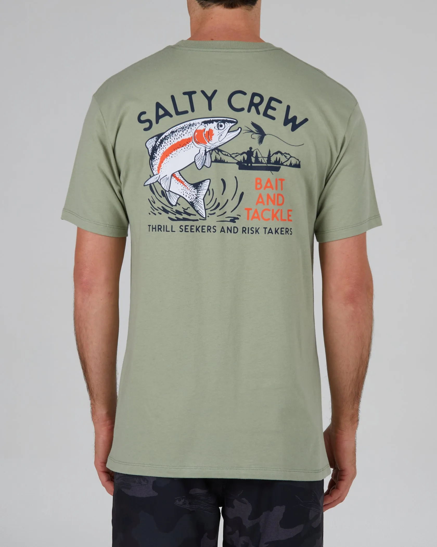Salty Crew Fly Trap Dusty Sage S/S Premium Tee - DUSTY SAGE sold by Sun Diego Boardshops