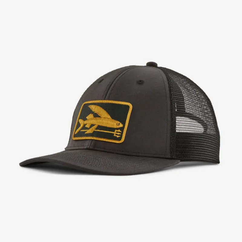 Patagonia Flying Fish LoPro Trucker Hat - FLYING FISH FORK: INK BLACK sold by Sun Diego Boardshops