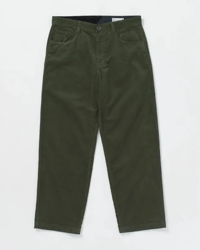 Volcom Frickin Loose Tapered Corduroy Pants - SQUADRON GREEN sold by Sun Diego Boardshops