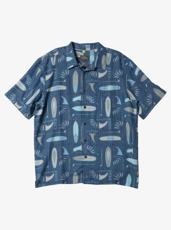 Quiksilver Waterman Long Boards Woven Shirt - Ensign Blue sold by Sun Diego Boardshops