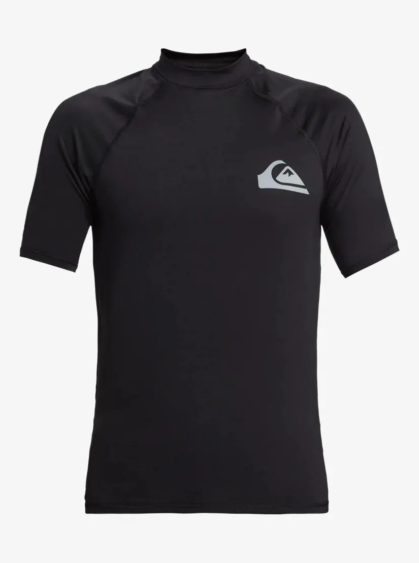 Quiksilver Everyday UPF50 Short Sleeve Rashguard - KVJ0 BLACK sold by Sun Diego Boardshops