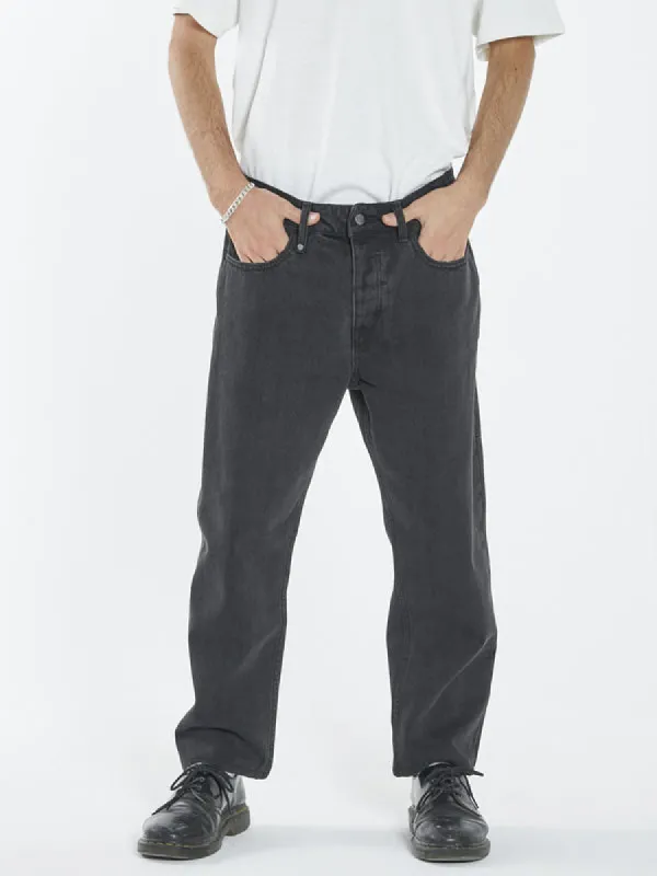THRILLS Chopped Denim Jean - AGED BLACK sold by Sun Diego Boardshops