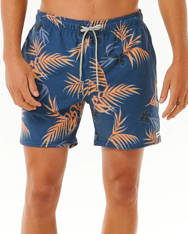 Rip Curl Surf Revival Floral 16" Volley Short - 9741 WASHED NAVY sold by Sun Diego Boardshops
