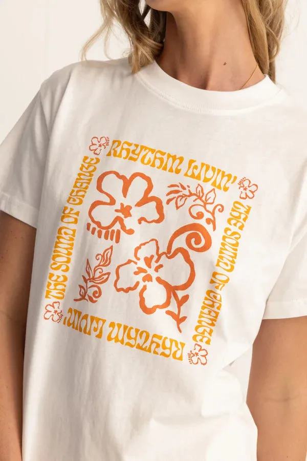 Rhythm ISLANDER BAND TEE - WHITE sold by Sun Diego Boardshops product image thumbnail 2