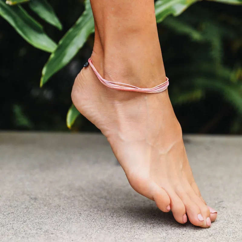 Pura Vida ANKLET - BUBBLE GUM sold by Sun Diego Boardshops