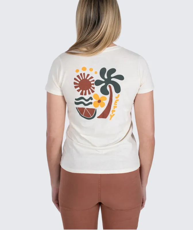 JETTY Beachside SS Tee - White sold by Sun Diego Boardshops