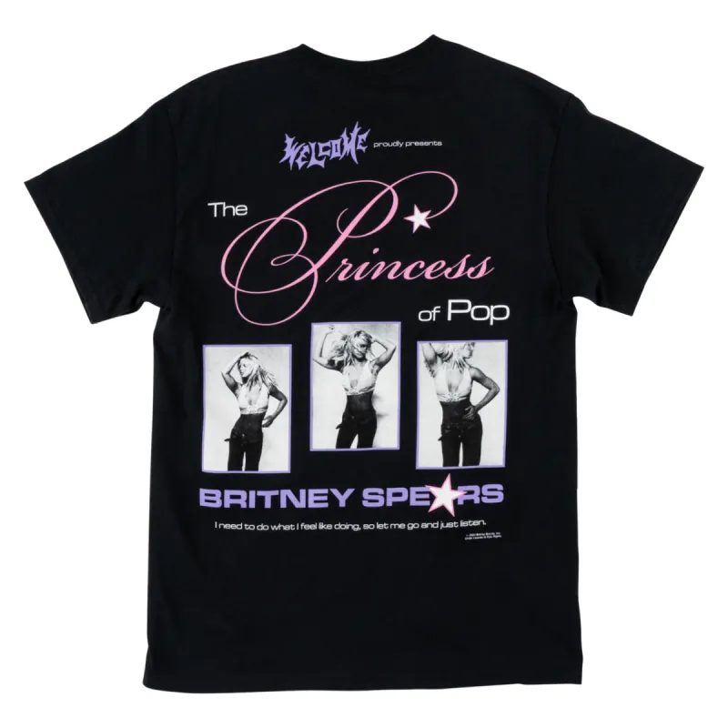 Welcome Britney Spears X Welcome - Princess Tee - BLACK sold by Sun Diego Boardshops