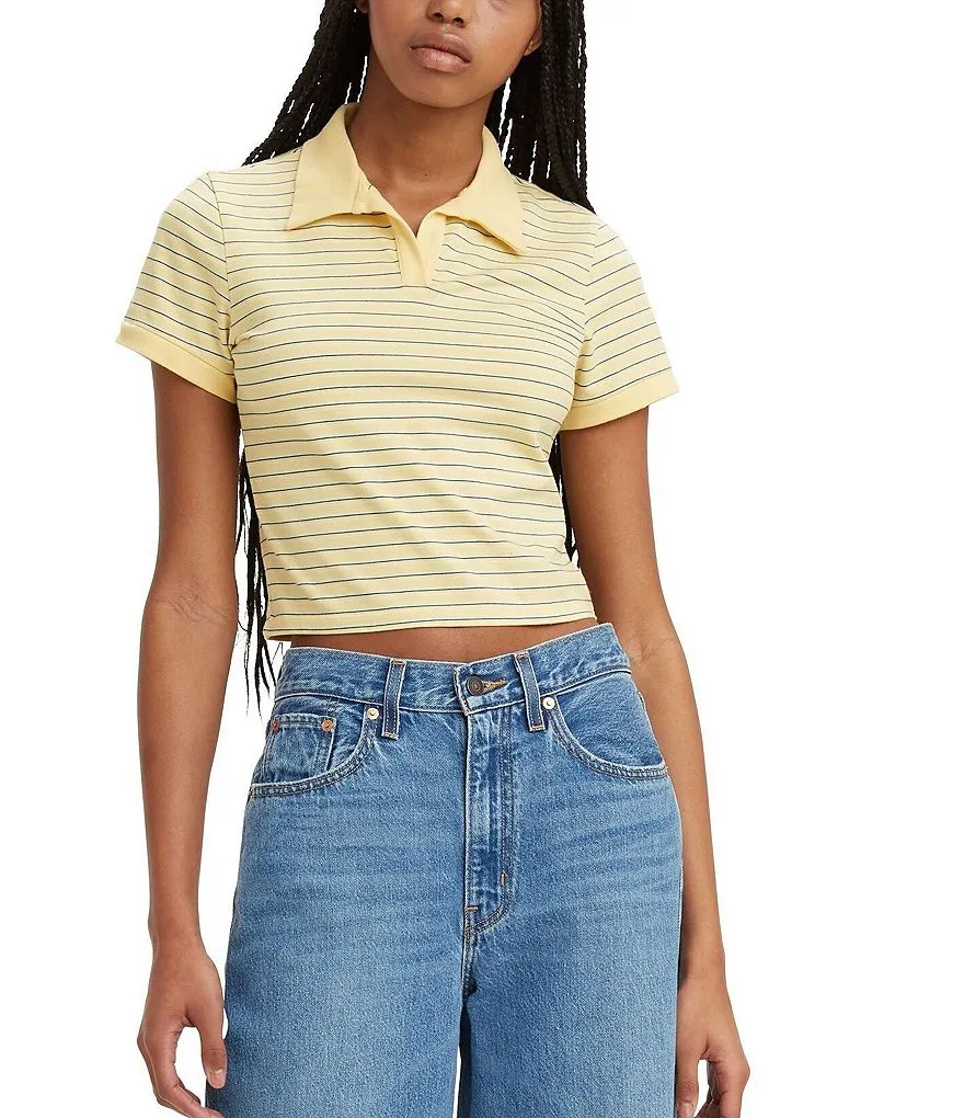 Levi's Bonnie Shrunken Polo Shirt - Sunlight sold by Sun Diego Boardshops