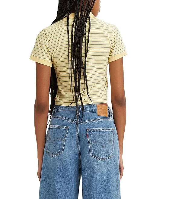 Levi's Bonnie Shrunken Polo Shirt - Sunlight sold by Sun Diego Boardshops product image thumbnail 2