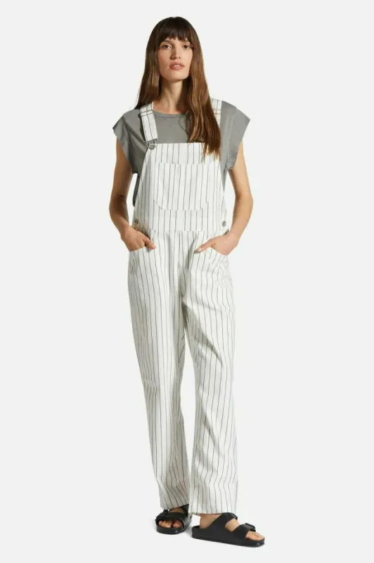 Brixton COSTA OVERALL - OFF WHITE/BLACK sold by Sun Diego Boardshops