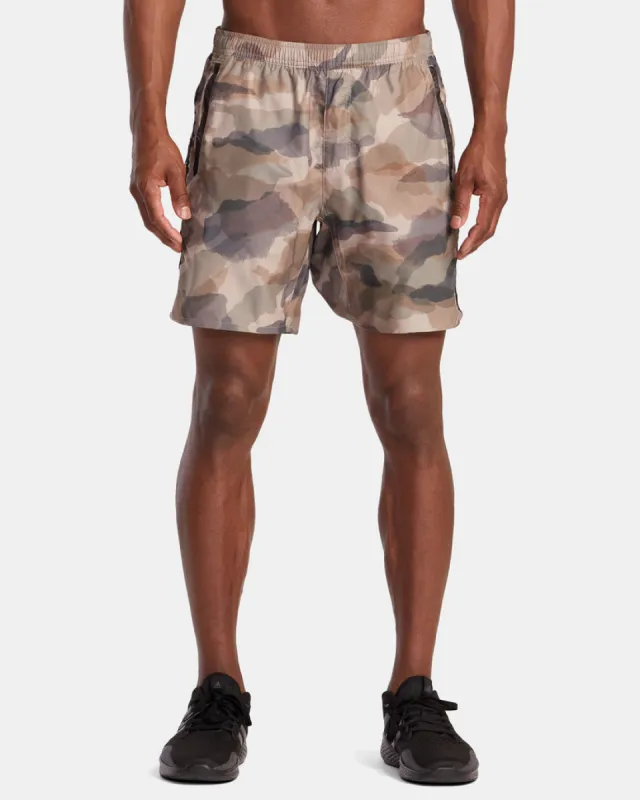 Rvca Yogger Control 17" Training Shorts - Watercolor Camo sold by Sun Diego Boardshops