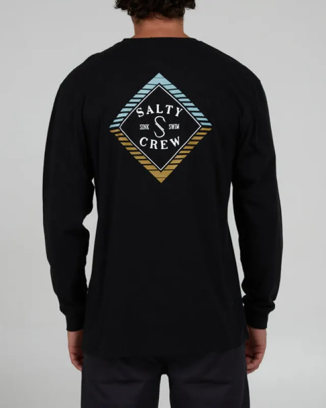 Salty Crew Faded L/S Premium Tee - BLACK sold by Sun Diego Boardshops