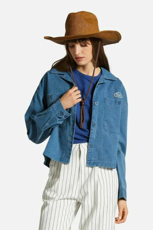 BRIXTON UTOPIA OVERSHIRT - DEEP SEA sold by Sun Diego Boardshops