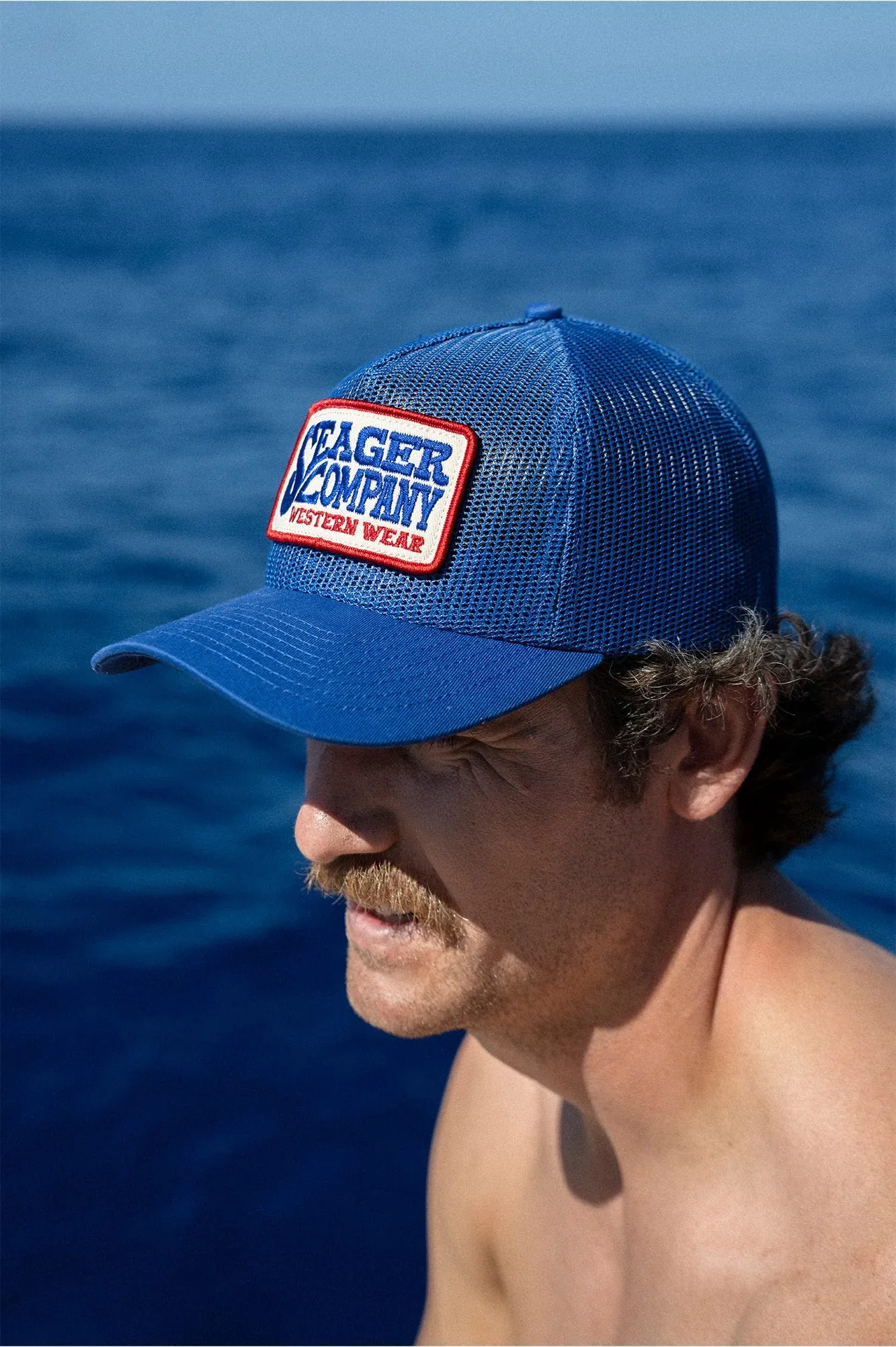 Seager Buckys All Mesh Snapback - Blue sold by Sun Diego Boardshops product image thumbnail 2