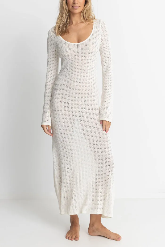 Rhythm Georgia Knit Maxi Dress - WHITE sold by Sun Diego Boardshops product image thumbnail 2