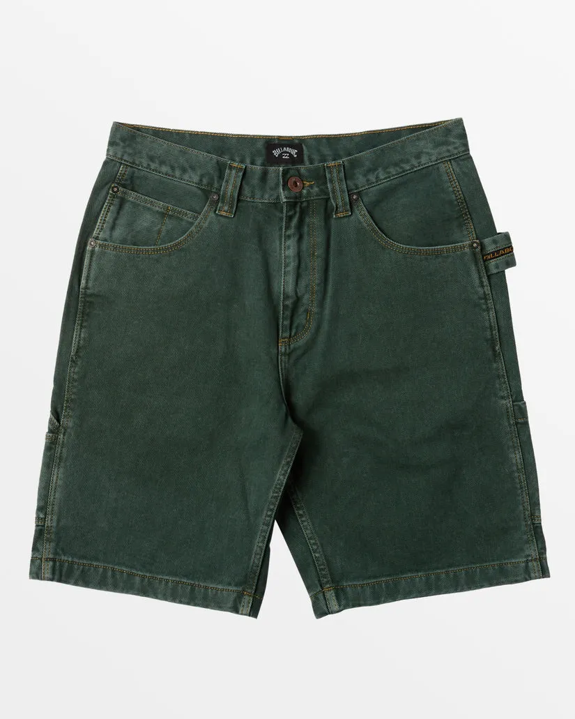 Billabong Bad Dog 21" Workwear Shorts - GREEN OVERDYE sold by Sun Diego Boardshops product image thumbnail 2