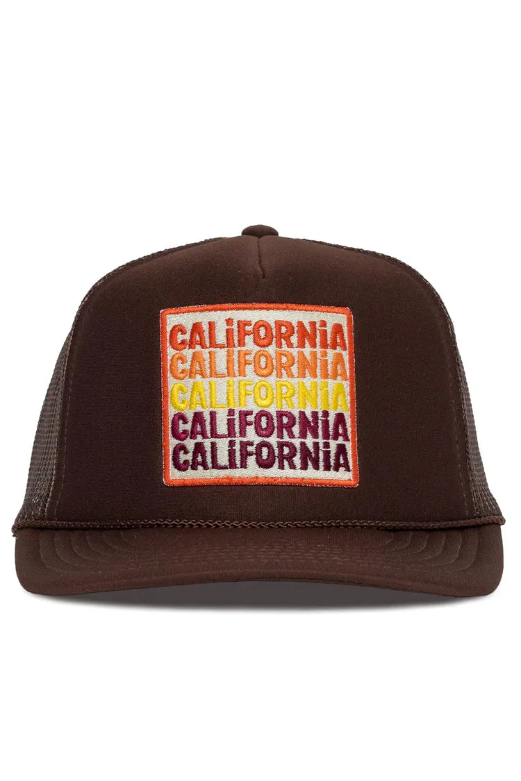 That Friday Feeling CALIFORNIA CALIFORNIA CALIFORNIA Hat - BROWN sold by Sun Diego Boardshops