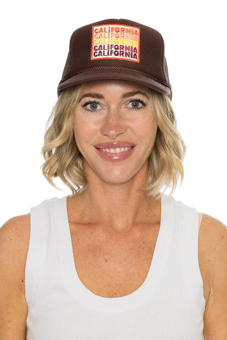 That Friday Feeling CALIFORNIA CALIFORNIA CALIFORNIA Hat - BROWN sold by Sun Diego Boardshops product image thumbnail 2