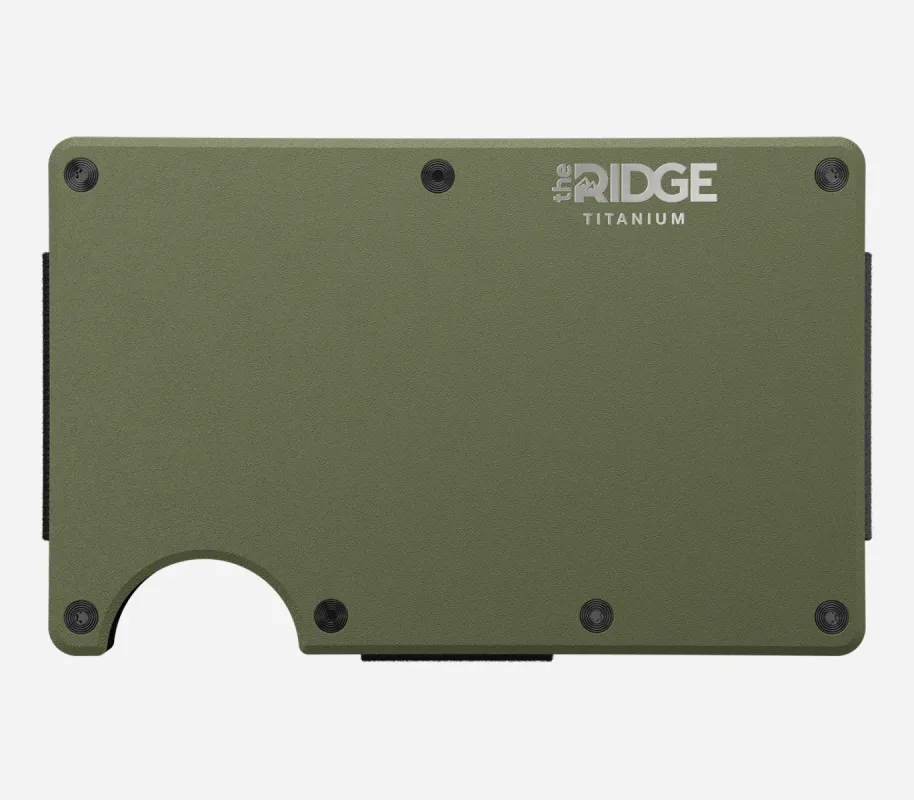 Ridge Wallet Cash Strap - Matte Olive sold by Sun Diego Boardshops