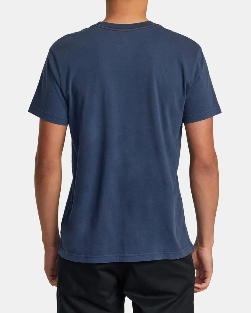 RVCA PTC II PIGMENT TEE - MOODY BLUE sold by Sun Diego Boardshops product image thumbnail 2