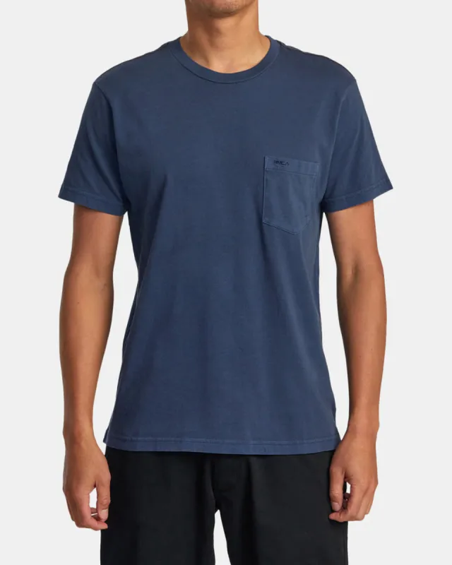 RVCA PTC II PIGMENT TEE - MOODY BLUE sold by Sun Diego Boardshops