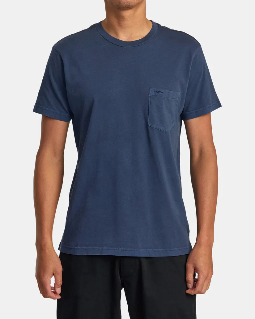 RVCA PTC II PIGMENT TEE - MOODY BLUE sold by Sun Diego Boardshops