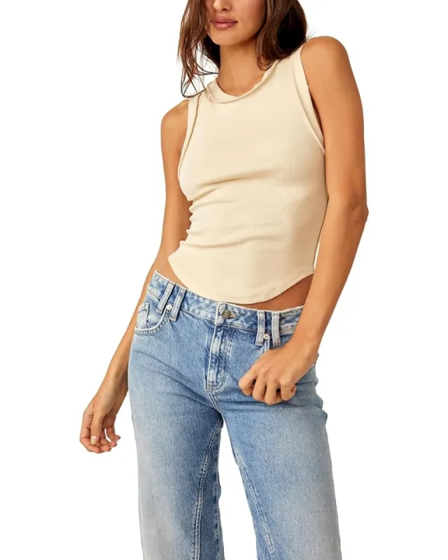 Free People We The Free Kate Tee - Bleached Sand sold by Sun Diego Boardshops