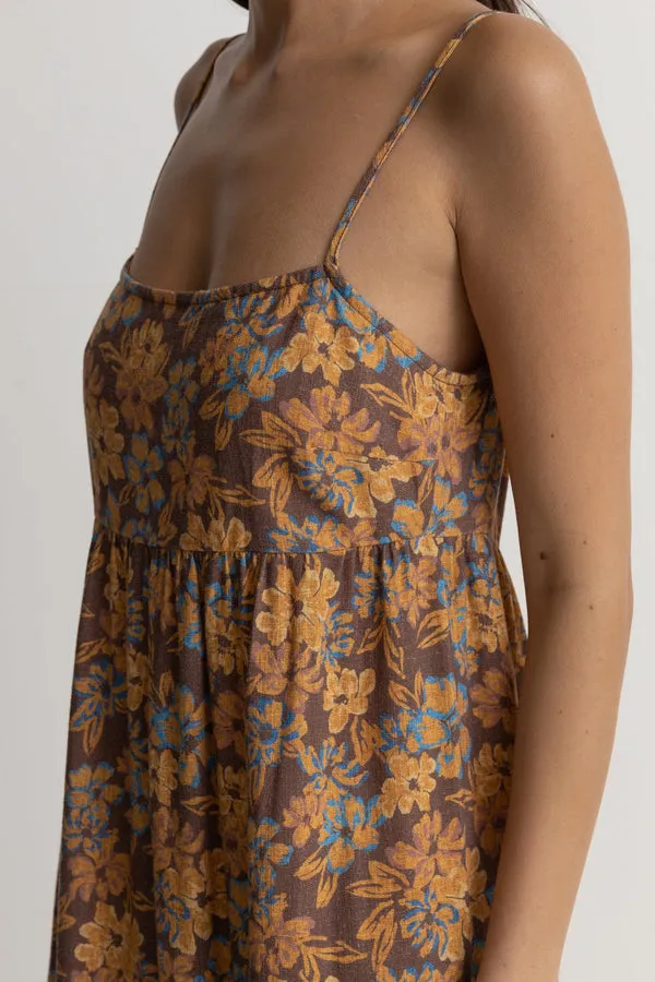 Rhythm Oasis Floral Maxi Dress - CHOCOLATE sold by Sun Diego Boardshops product image thumbnail 2