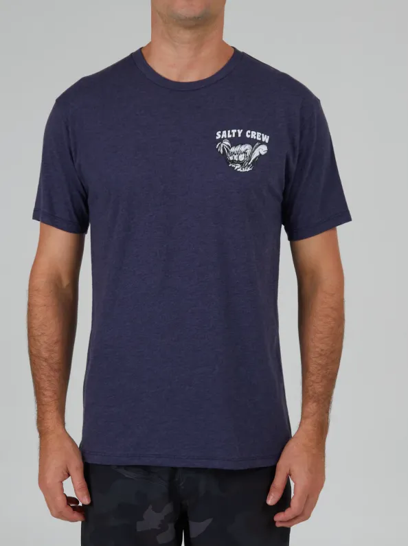 Salty Crew Shaka Navy Heather S/S Premium Tee - Navy Heather sold by Sun Diego Boardshops product image thumbnail 2