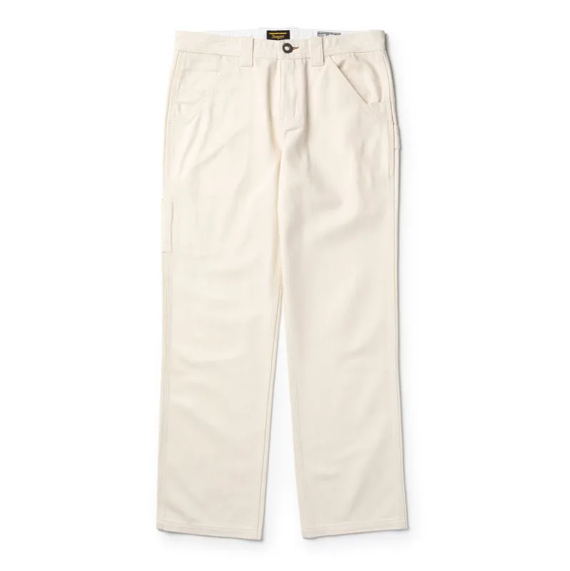 Seager Bison Herringbone Pant Regular Fit - Natural sold by Sun Diego Boardshops