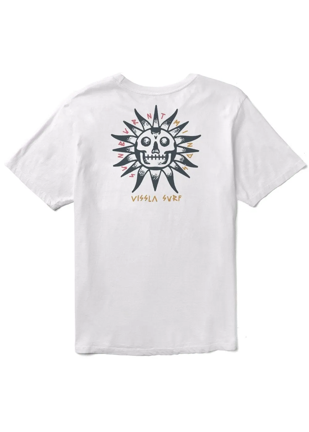 Vissla BURNT UP ORGANIC TEE - WHITE sold by Sun Diego Boardshops