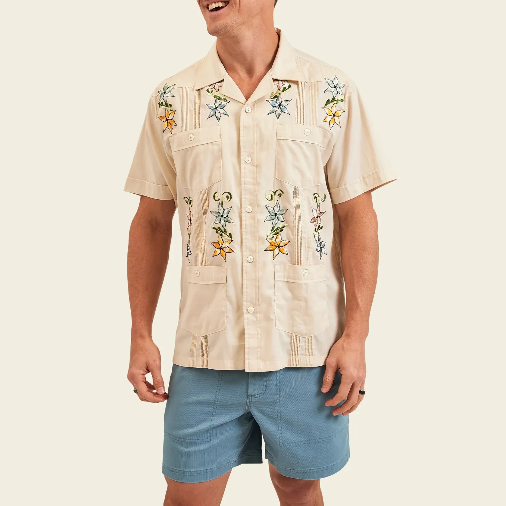 HOWLER BROS Guayabera Shirt - RIVERBED OXFORD sold by Sun Diego Boardshops product image thumbnail 2
