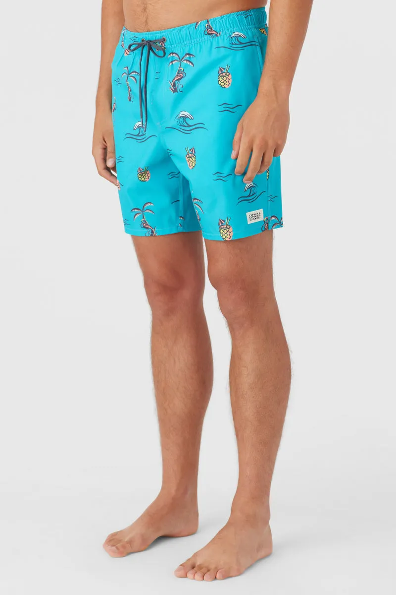 O'Neill Hermosa Elastic Waist 17" Lined Boardshorts - Peacock Blue sold by Sun Diego Boardshops product image thumbnail 3