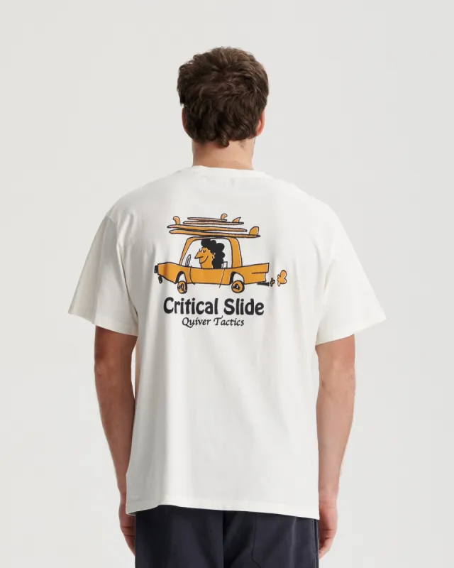 Critical Slide Tactics Tee - VINTAGE WHITE sold by Sun Diego Boardshops