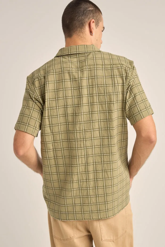 Rhythm Postcard Check Ss Shirt - GREEN sold by Sun Diego Boardshops product image thumbnail 3