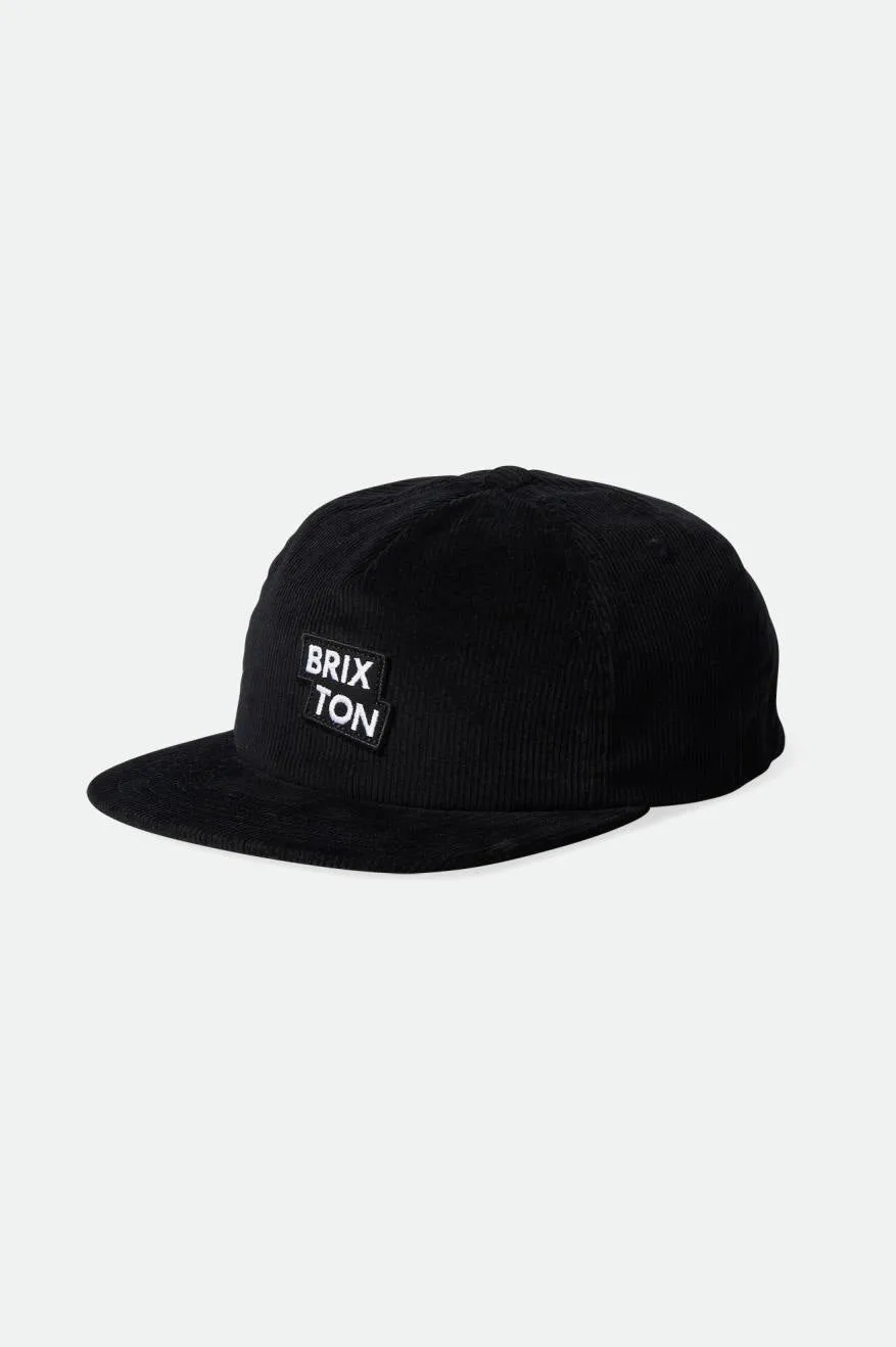 Brixton Team Mp Snapback - Black sold by Sun Diego Boardshops