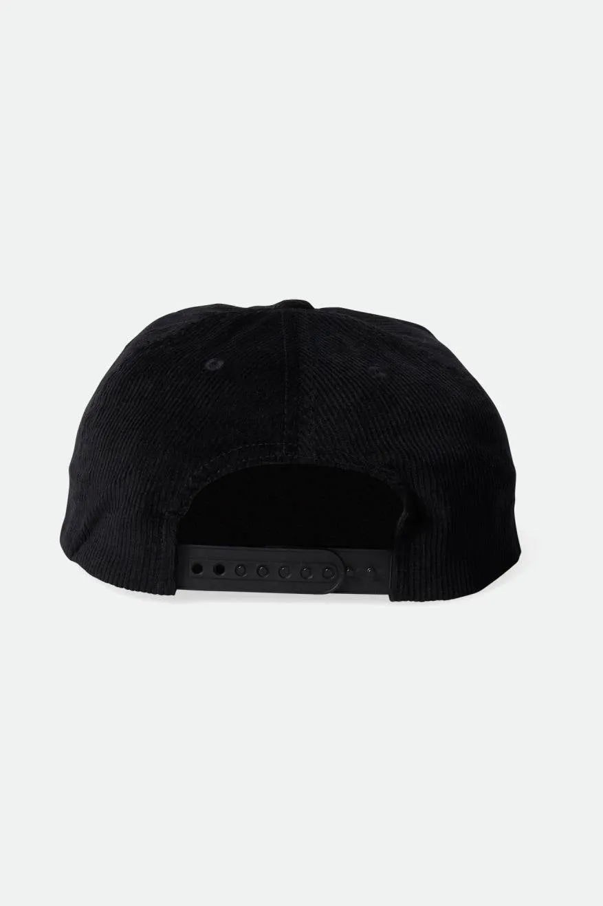 Brixton Team Mp Snapback - Black sold by Sun Diego Boardshops product image thumbnail 2