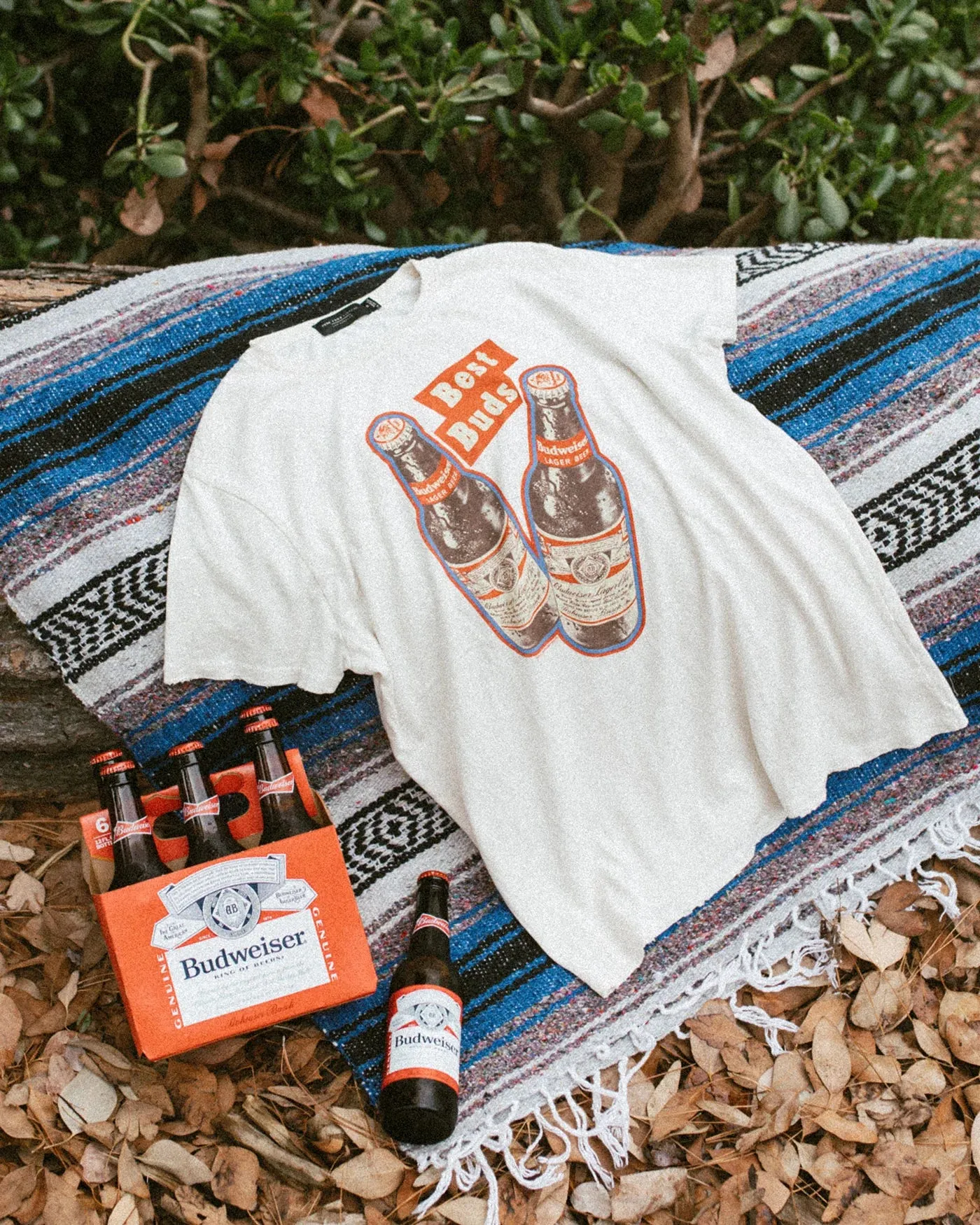 Junk Food BUD'S BEST VINTAGE TEE- VINTAGE WHITE sold by Sun Diego Boardshops product image thumbnail 5